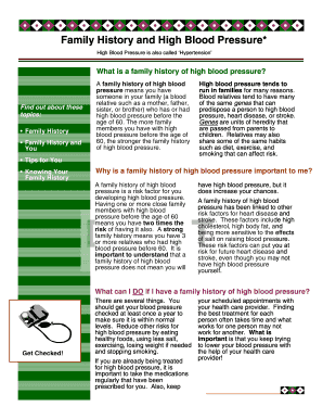 Family Health History Worksheet