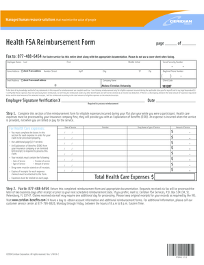 Health FSA Reimbursement Form