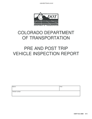 Colorado Vehicle Inspection Report
