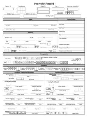 Patient Medical History Form