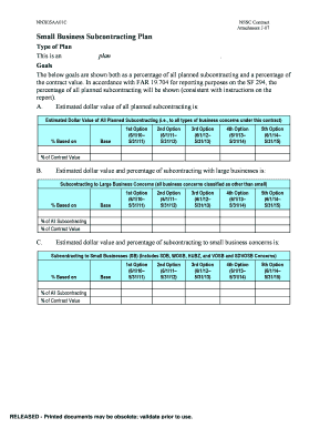 Small Business Subcontracting Plan