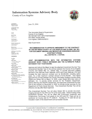 Home warranty division letter - Amendment number two document imaging and microfilm ... - file lacounty