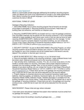 Sample Lease Agreement