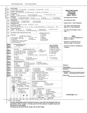 New Jersey Police Crash Report