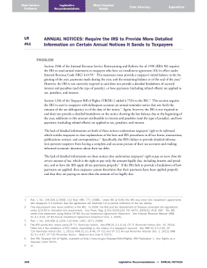 IRS Annual Notices Recommendation