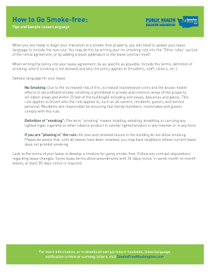 Smoke-Free Lease Addendum