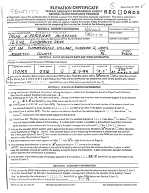Elevation Certificate