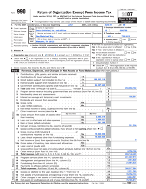 Form 990 Return of Organization Exempt From Income Tax