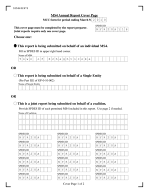 MS4 Municipal Compliance Certification Form