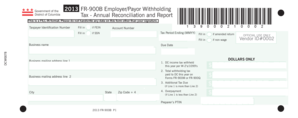 DC FR-900B Annual Reconciliation Form