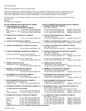 Pre-Authorized Checking Form