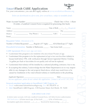 SmartFlush CARE Application