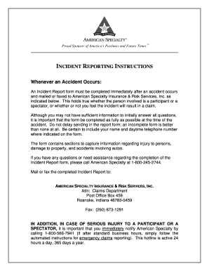 serious incident report template fill print amp download serious incident report template