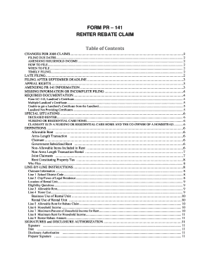 Vermont Renter Rebate Claim Form