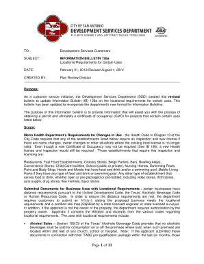 San Antonio Certificate of Occupancy Affidavit