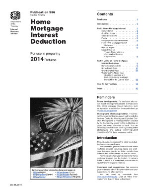 Publication 936 Home Mortgage Interest Deduction