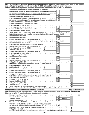 Form 1041-ES Estimated Income Tax for Estates and Trusts