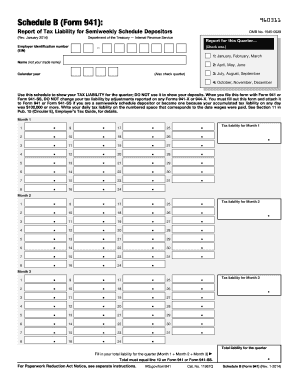 ) 1: January, February, March Name (not your trade name) 2: April, May, June Calendar year 3: July, August, September (Also check quarter) 4: October, November, December Use this schedule to show your TAX LIABILITY for the quarter