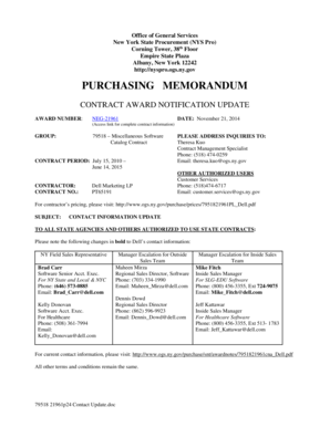 Memo Of Procurement Fill Online Printable Fillable Blank Pdffiller