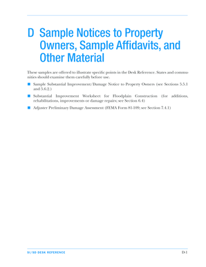 Fillable Online fema Sample Notices, Affidavits, and Other Material ...