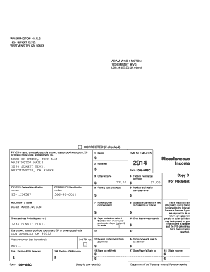 IRS Form 1099-MISC