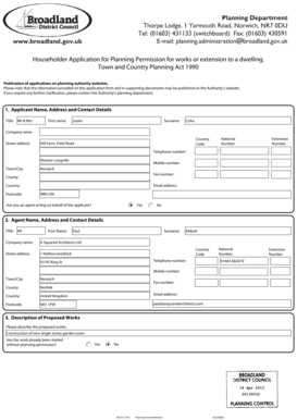 UK Householder Planning Permission Application