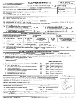 Elevation Certificate