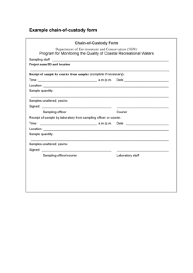 Chain-of-Custody Form