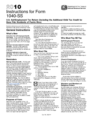 Instructions for Form 1040-SS