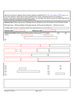 Colorado Department of Transportation Access Request Form