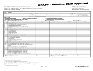 HUD 50075.1 Annual Statement and Performance Evaluation Report