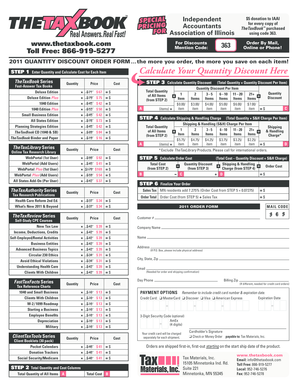 TheTaxBook Order Form
