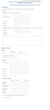 Application for Listed Building Consent