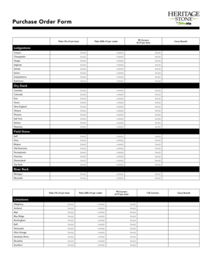 Purchase Order Form