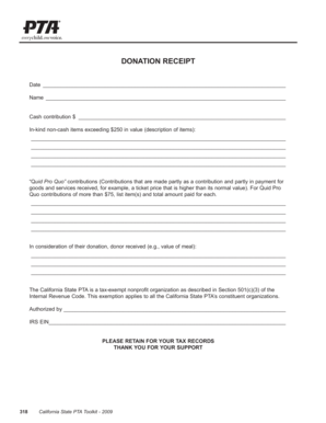 Donation Receipt