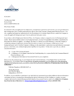 Background Individualized Assessment Form