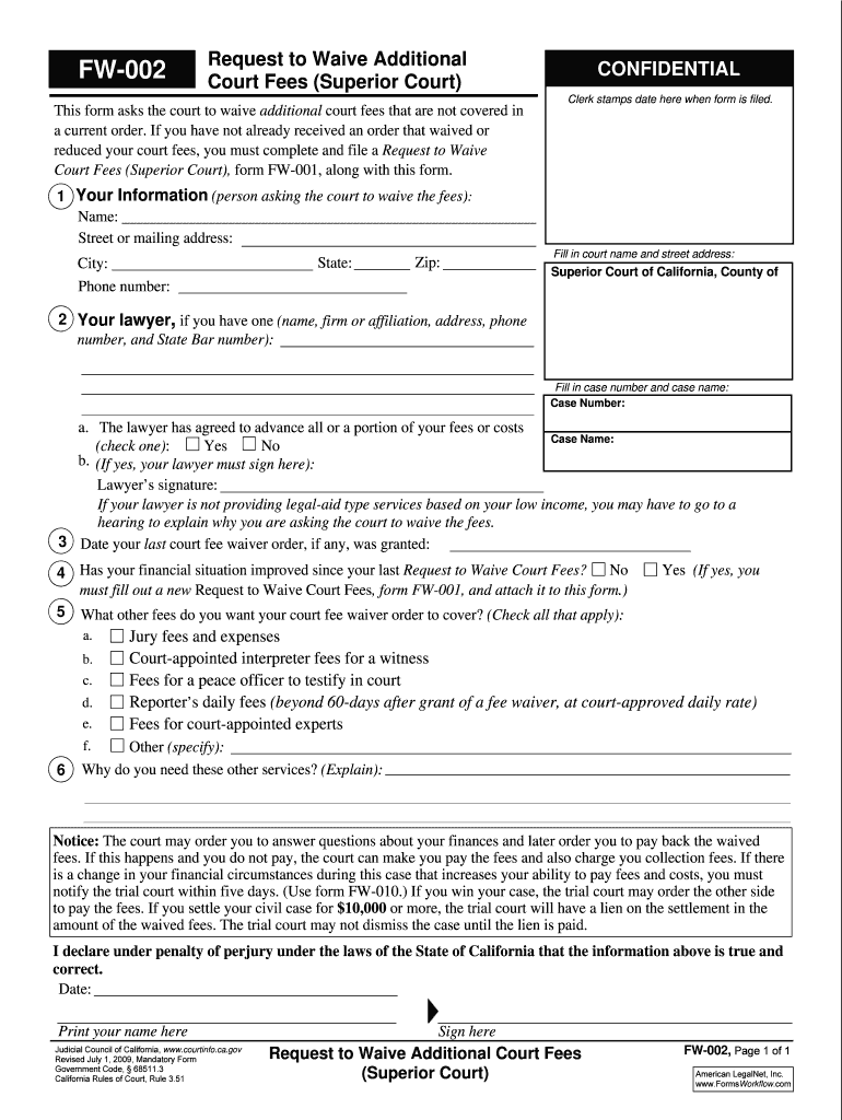 Fillable Online To have fees waived, refer to and fill out the