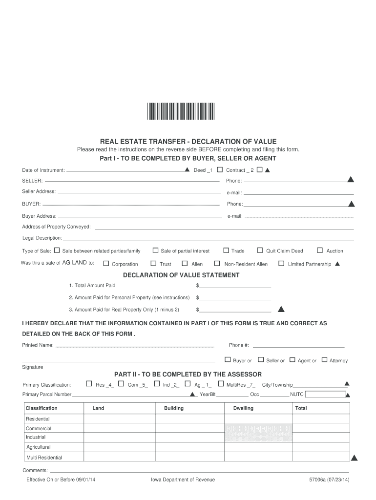 Fillable Online Declaration of Value Fax Email Print pdfFiller
