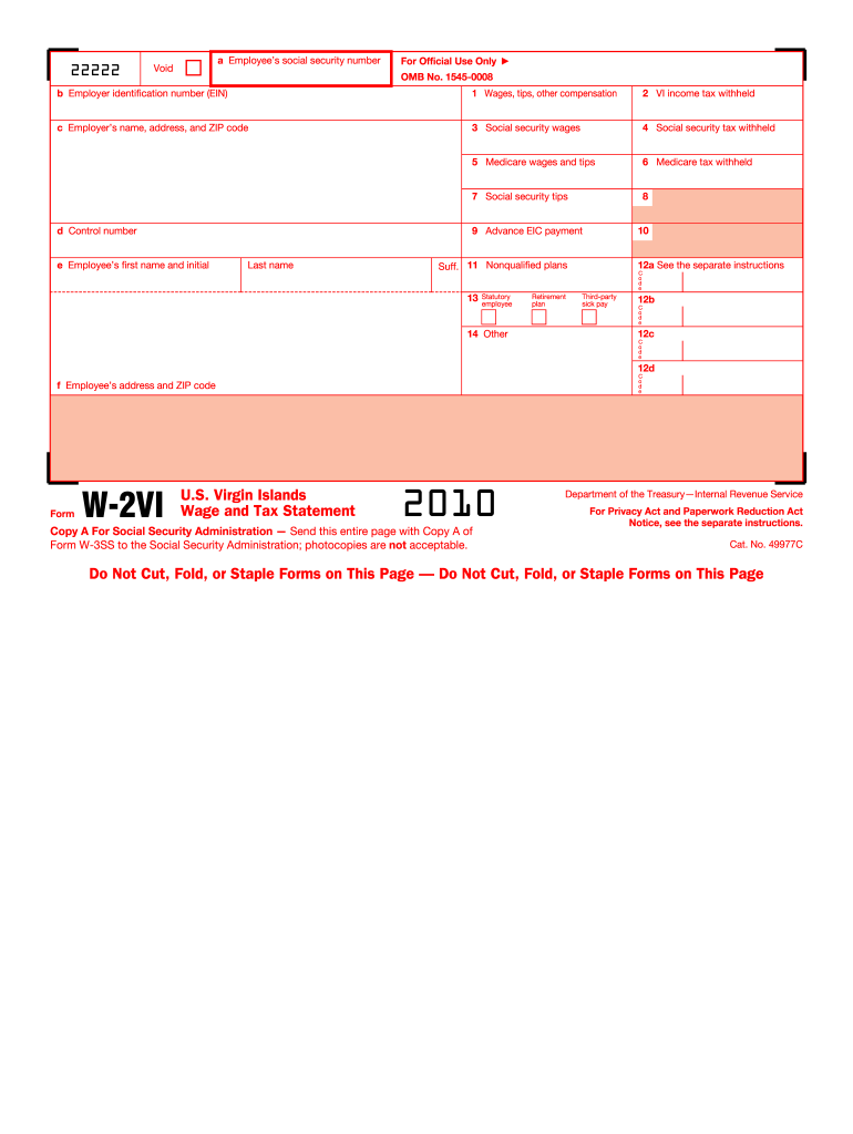 w2 form 2010 Preview on Page 1.