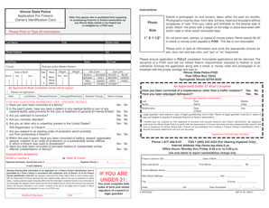 Illinois Firearm Owner Identification Card Application