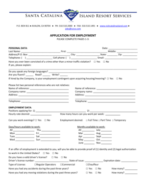 Employment Application Form
