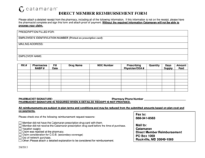 Direct Member Reimbursement Form