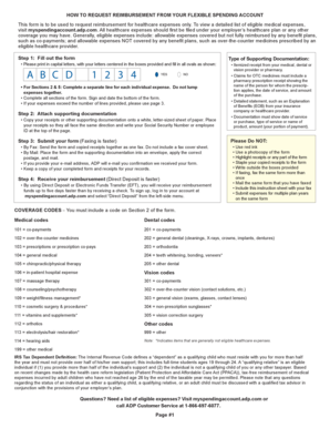 Healthcare Expense Reimbursement Form