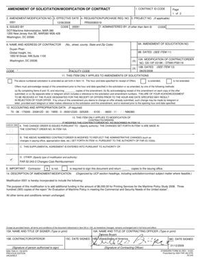 Amendment of Solicitation/Modification of Contract