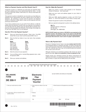 Delaware Payment Voucher