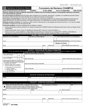 Formulario de Reclamo CHAMPVA