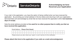 Ontario Application for Incorporation of a Corporation without Share Capital