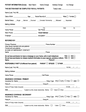 New Patient Registration Form