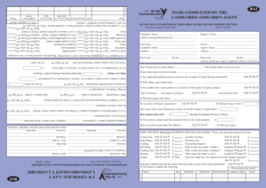 UK Housing Benefit Landlord Form RA2