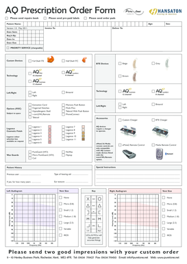 AQ Prescription Order Form
